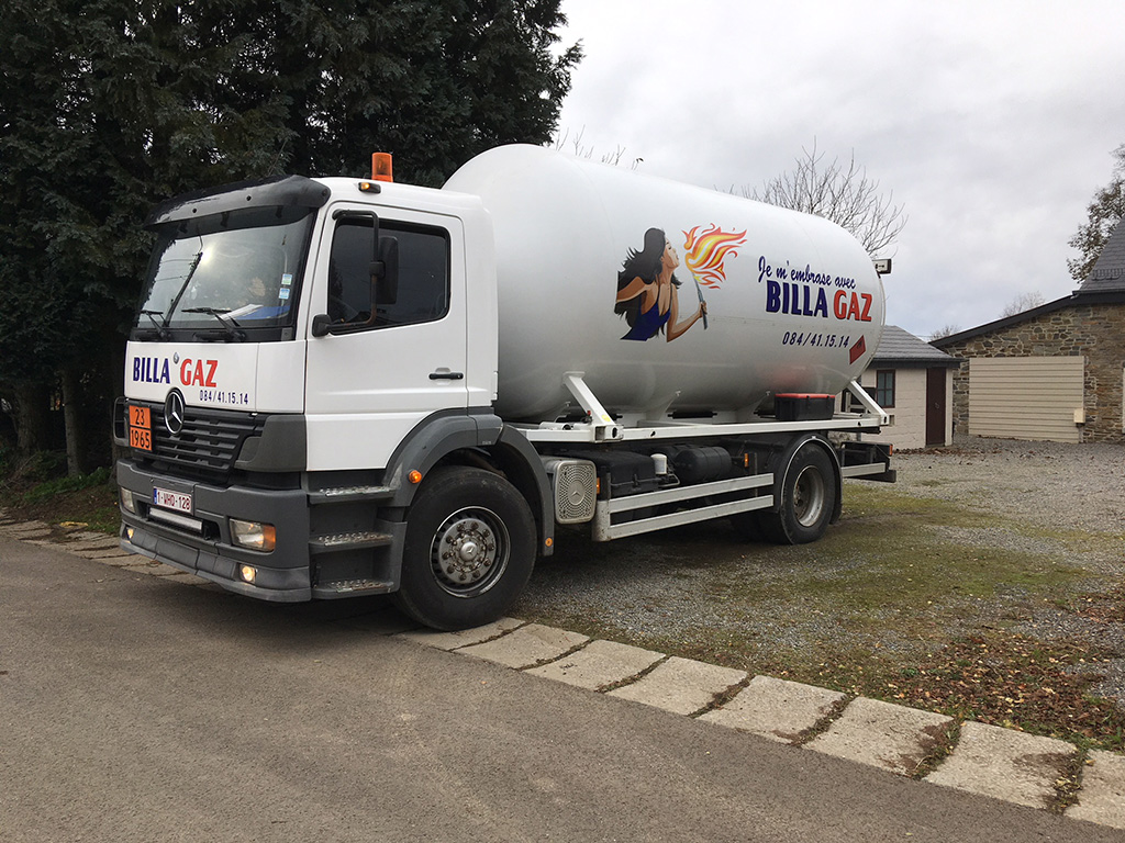 Billa Gaz sprl - vente de gaz en vrac - camion citerne gaz